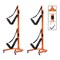 Rad Sportz Heavy Duty 2 Kayak Rack Freestanding Indoor Outdoor Storage Orange Black